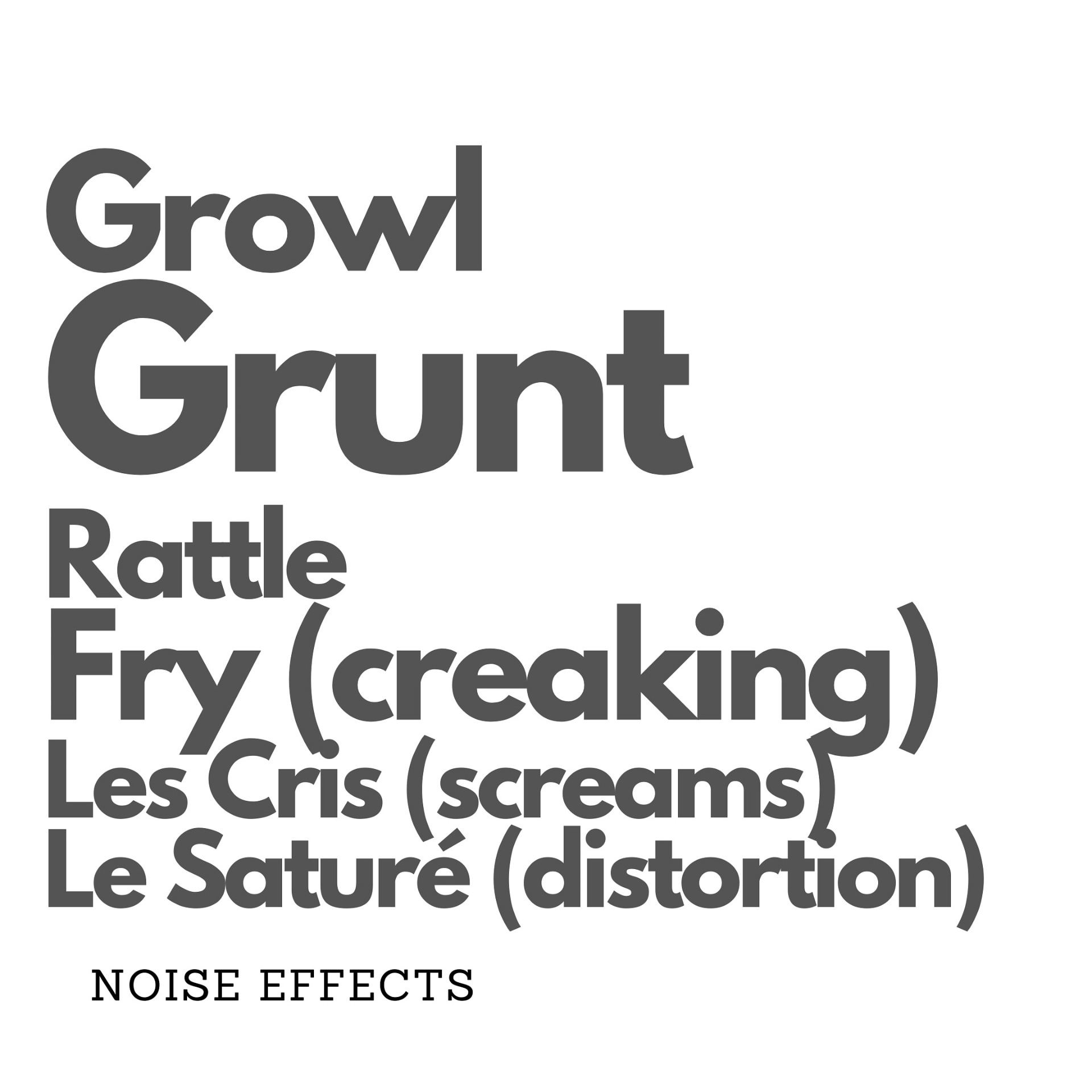 cours de chant - le saturé
